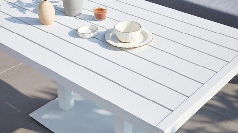 New Bondi White Outdoor Aluminium Lounge & Dining Combo 5 Thumbnail