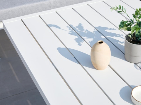 New Bondi White Outdoor Aluminium Lounge & Dining Combo 4