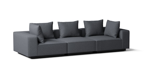 Laguna Grey Outdoor Three Seater Sofa 6 Thumbnail
