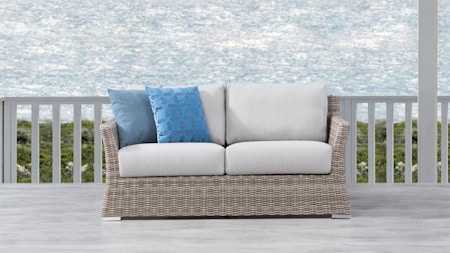 Savannah Outdoor Wicker Two Seater Sofa