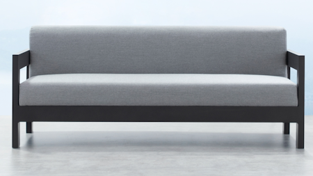 New Noosa Black Outdoor Fabric Two Seater Sofa