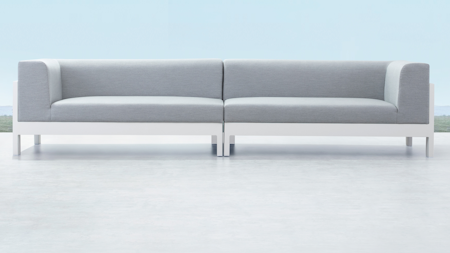 New Noosa White Outdoor Fabric Lounge