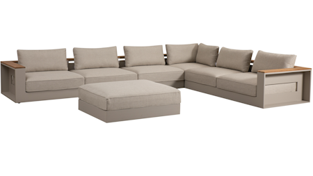 Torquay L Shape Corner Lounge with Ottoman
