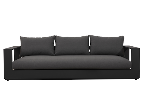 Mackay Charcoal Outdoor Three Seater Sofa 1