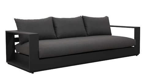 Mackay Charcoal Outdoor Three Seater Sofa 3 Thumbnail