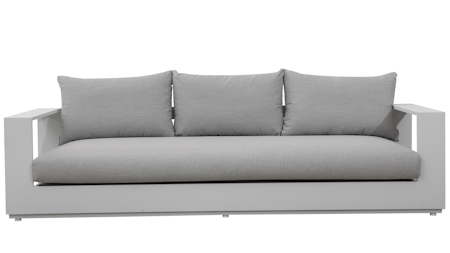 Mackay White Outdoor Three Seater Sofa