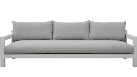 Byron White Outdoor Three Seater Sofa